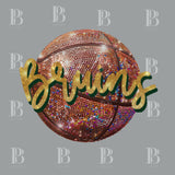 Faux Glitter/Sequin Basketball