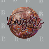 Faux Glitter/Sequin Basketball