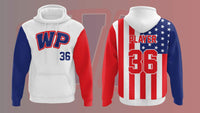 PATRIOTS WHITE SUBLIMATED HOODIE