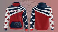 PATRIOTS NAVY/RED SUBLIMATED HOODIE