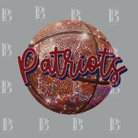 Faux Glitter/Sequin Basketball